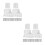 2Sets Durable White Baby Gate Hooks and Brackets for Car Use 4