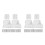 2Sets Durable White Baby Gate Hooks and Brackets for Car Use 5