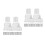 2Sets Durable White Baby Gate Hooks and Brackets for Car Use 8