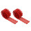 2Stk Mini Holzzaun Gartenzaun Rot Langlebig Dekorativ 1