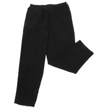 2Pcs Black Chef Uniform Pants Wearproof Polyester Fabric