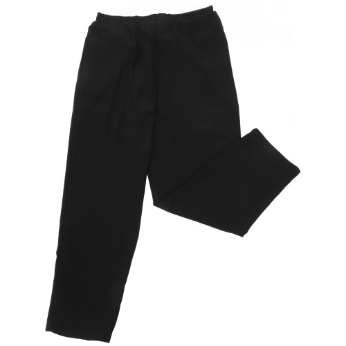 2Pcs Black Chef Uniform Pants Wearproof Polyester Fabric