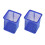 6Stk Robuster Metall Pen Container Blau Ideal Für Stifte 2