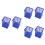 6Stk Robuster Metall Pen Container Blau Ideal Für Stifte 6
