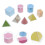 24Pièces Formes 3D Translucides En Plastique Multi Couleurs Pour École 10