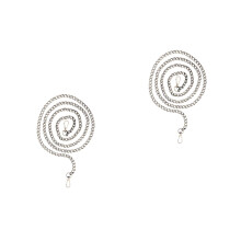 2Pcs Metal Cross Body Bag Chain Strap Coffee with Buckles for DIY Bags