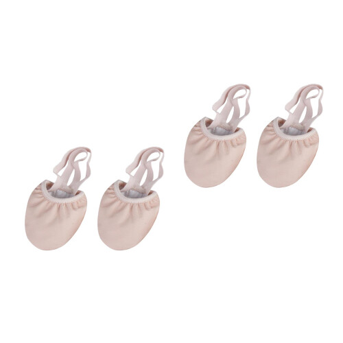 2Paires De Ballet Beige Elastique Pour Danse Yoga