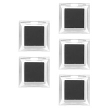 5Pièces Ombres Mat Noires,poudre Fine,palette & Portable