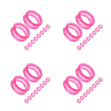 80Pcs Silicone Hair Cutting Thumb Inserts Soft Pink Finger Protectors