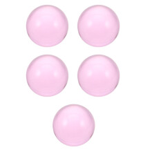 5Pcs Pink Clear Resin Juggling Balls Lightweight Performance