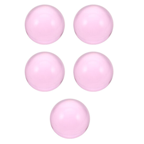 5Pcs Pink Clear Resin Juggling Balls Lightweight Performance