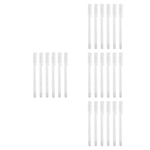 24Pcs White Plastic Glue Pens Quick Drying No Residue for DIY Projects