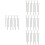 40Pcs Black Pe Diffuser Sticks with Flower for Home Fragrance Aroma 8