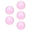 5Pcs Pink Clear Resin Juggling Balls Lightweight Performance 3