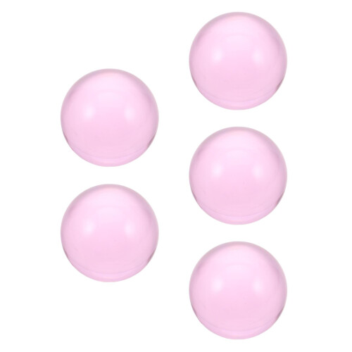 5Pcs Pink Clear Resin Juggling Balls Lightweight Performance 2