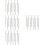 40Pcs Black Pe Diffuser Sticks with Flower for Home Fragrance Aroma 9