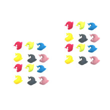 24Pcs Assorted Silicone Wine Glass Markers Shark Shape for Cocktails