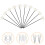 40Pcs Black Pe Diffuser Sticks with Flower for Home Fragrance Aroma 11