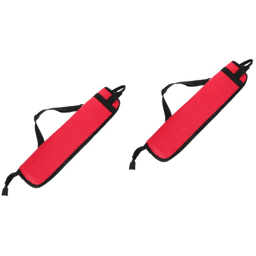 2Pcs Red Drumstick Storage Bag Oxford Material Drum Stick Carry Case