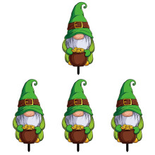 4 Pack Garden Signs Outdoor Festival Lawn Stakes Decoration Patty Day