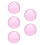 5Pcs Pink Clear Resin Juggling Balls Lightweight Performance 6