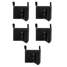 5Pcs Waterproof PU Outdoor Chair Armrest Organizer with Cup Holder