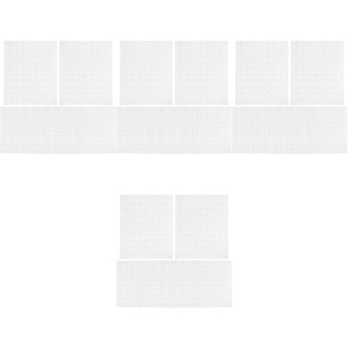 40 Pièces Étiquettes Rondes Adhésives Doubles Faces Blanches Décor