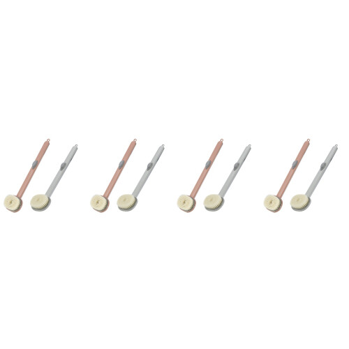 8 Pcs Back Scrubbing Brush Pp Rub Mud Body 2