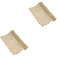 Cotton Linen Hessian Table Runner Rustic Burlap for Crafting