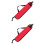 2Pcs Red Drumstick Storage Bag Oxford Material Drum Stick Carry Case 5