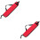 2Pcs Red Drumstick Storage Bag Oxford Material Drum Stick Carry Case 6