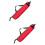 2Pcs Red Drumstick Storage Bag Oxford Material Drum Stick Carry Case 7