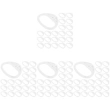 80Pcs White ABS Pull String Music Box Handle for Curtain