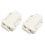 2pcs Cabinet Door Self-Locking Lock White 1