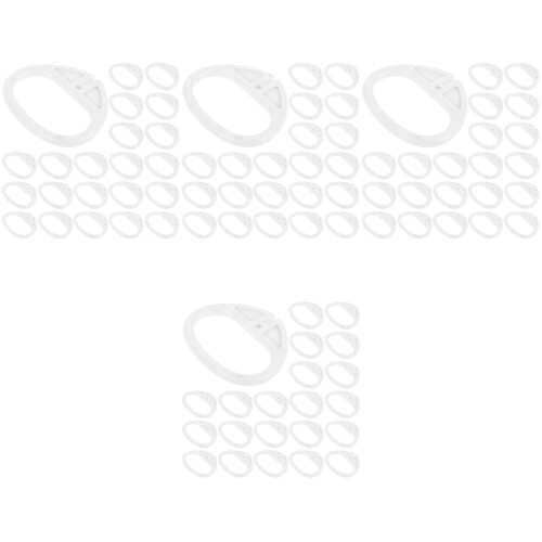 80Pcs White ABS Pull String Music Box Handle for Curtain 2