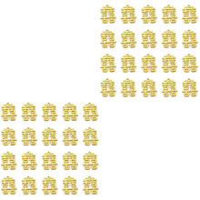 40Pcs Stylish Alloy DIY Pendant Charms Golden for Jewelry Crafting