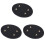 3Pcs Black Durable PU Bag Bottom Shaper Pad for DIY Bag Making 1