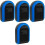 4Pcs Outdoor Blue Key Lock Box Plastic Safe Box with Resettable Code 4