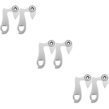 6Pcs Aluminum Alloy Rear Derailleur Hangers Bike Tail Hooks Silver