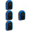 4Pcs Outdoor Blue Key Lock Box Plastic Safe Box with Resettable Code 7
