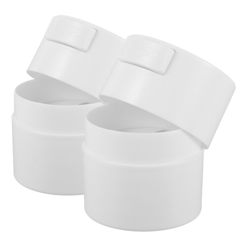 4Pcs Leakproof White Lash Glue Storage Case Vacuum Seal for Lash Tools