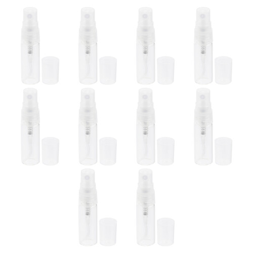 Perfume Bottles Transparent Plastic 10pcs 3ml