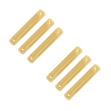 6Pcs Aluminum Golden Sliding Barn Door Handles Durable Pull Handles