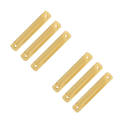 6Pcs Aluminum Golden Sliding Barn Door Handles Durable Pull Handles