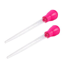 2Pcs Pink Aquarium Pipette Fish Tank Cleaner Durable Tpr Material Tool