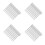 80Pcs White Plastic Ground Stakes for Garden, Camping and Beach Use 8