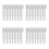 80Pcs White Plastic Ground Stakes for Garden, Camping and Beach Use 9