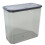 Grey Plastic Trash Can with Lid Durable Pet Waste Bin for Home 1