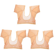 3Pcs Khaki Breathable Sweat Vest Women Flexible Nylon Undershirt