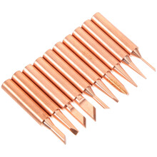 10Pcs Copper Soldering Iron Replacement Tips Lightweight Welding Tool